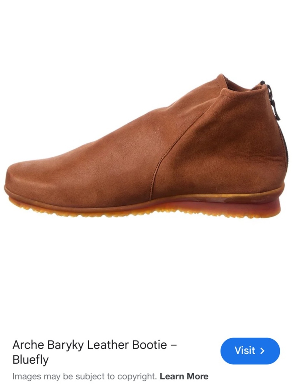 Arche Suede Ankle Bootie in Chestnut Brown - Picture 2 of 11